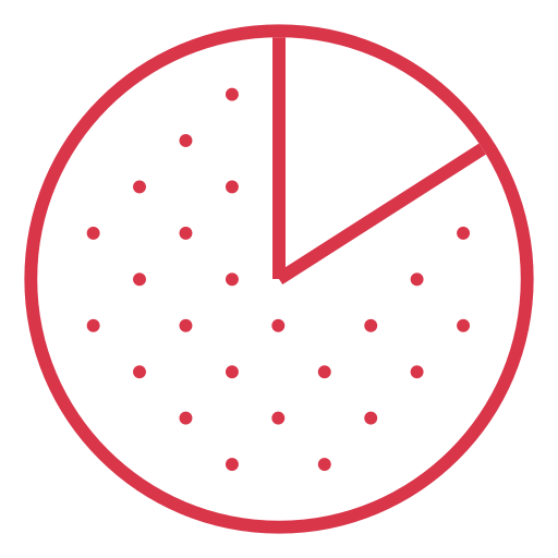 grain size distribution icon